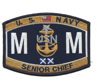 4.25  Navy Mmcs Senior Chief Machinist Mater Embroidered Patch  • $29.99