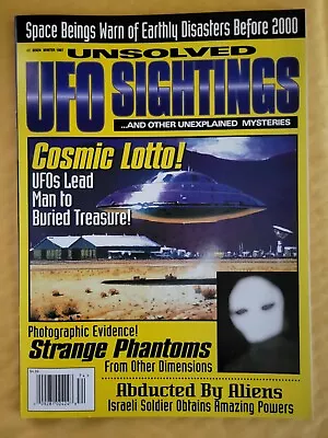 Unsolved UFO Sightings Winter 1997 Volume 4 Number 4 GCR Excellent Condition • $9.19