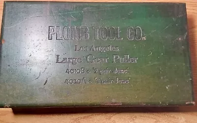 Vintage Plomb Wood Case For Large Gear Puller (box Is Empty) • $19.95
