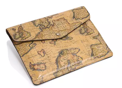 Patricia Nash European Map Midi Leather IPad Case 10.25   W X  8.125  H NEW • £66.40