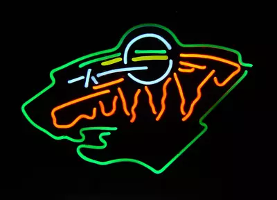 Minnesota Wild 13 X 16  Neon Light Sign Bar Beer Wall Hongba Hyrite Lighting Co • $165