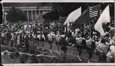 1970 Press Photo State Fair '70 Opening Day With All Girl Marching Band • $16.99