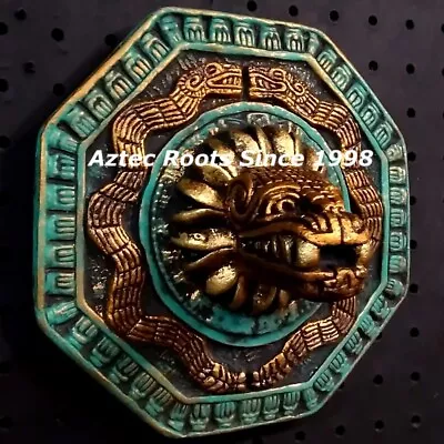 $73 • Buy Aztec Maya Mayan Feathered Serpent Sculpture Mexico Mexican Calendar Statue Art