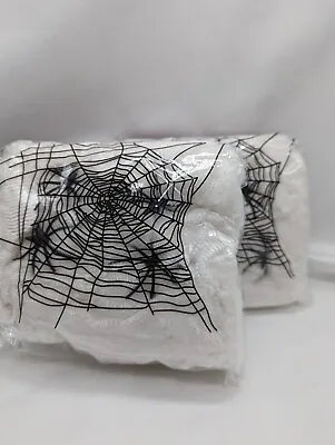 200g STRETCHY SPIDER WEB COBWEB With SPIDERS HALLOWEEN PARTY DECORATION SPOOKY • £4.75