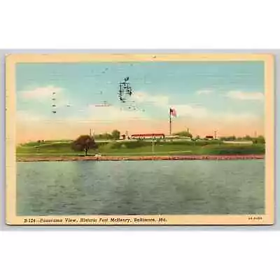 Postcard MD Baltimore Panorama View Historic Fort McHenry • $3.37