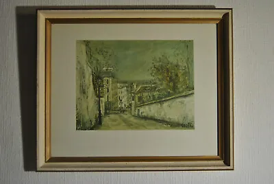 Painting Engraving Offset After Maurice Utrillo Montmartre Paris Rue Mount Cenis • $112.35