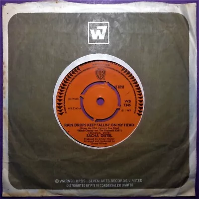 Sacha Distel - Rain Drops Keep Fallin' On My Head (7  Single) • £1