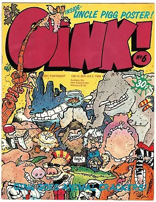 Oink Comic #6 12th Jul 1986 - Includes Original Uncle Pigg Poster - Combined P&P • £2.75