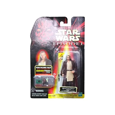 Star Wars Episode I Qui-Gon Jinn (Naboo) With Lightsaber And Handle Figurine • $24.95