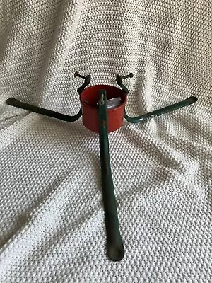 Vintage Small Metal CHRISTMAS TREE STAND With Hardware • $10