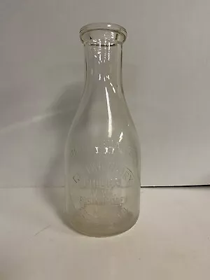 Glenn Dairy Pasteurized Milk Philippi WVa Quart Bottle WV West Virginia • $45