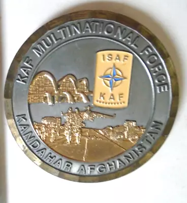 Military Challenge Coin KAF MULTINATIONAL FORCE KANDAHAR AFGHANISTAN USAF KAF 2  • $149