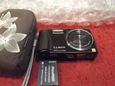 Panasonic LUMIX DMC-ZS20 14.0MP 20x GPS Digital Camera - Black • $179.99