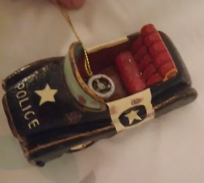 Vtg COP Police Officer Car Ornament Convertible Made In China • $9.97