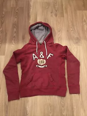 Abercrombie & Fitch Womens Burgundy Pullover Hoodie Medium • £7