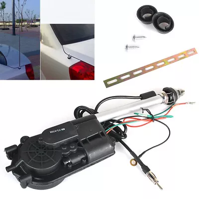 Car Electric Automatic Booster Power Antenna FM Radio Mast Universal Aerial • £16.99