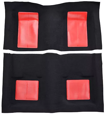 1969 Ford Mustang Mach I W/ 4 Red Inserts Complete Nylon Replacement Carpet Kit • $256.36