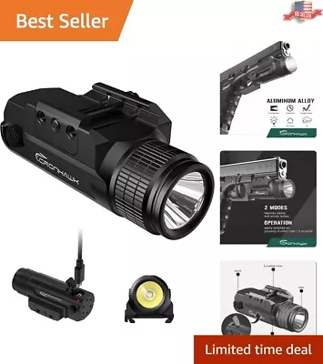 Pistol Flashlight - 700 Lumen Rail Mounted Tough & Versatile Weapon Light • $33.09