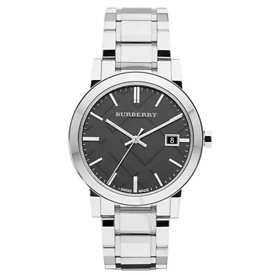 $166.47 • Buy Burberry BU9001 'The City'  Stainless Steel With Black Dial 38 Mm Watch
