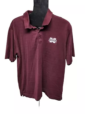 Cutter And Buck Dry Tech Luxe Men's Size XL Mississippi State Polo Shirt • $25