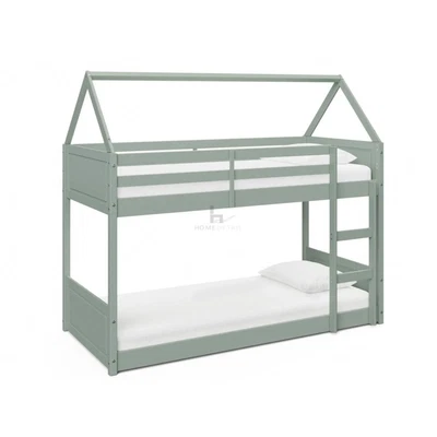£249 • Buy Miller Bunk Bed House Single Kids Frame, Pastel Green