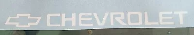 Chevrolet White Sign Car Decal Vinyl Sticker 30cm X 2.25cm Outdoor Quality • $7.20