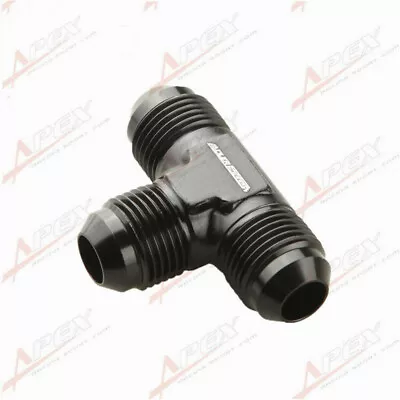 -8AN AN8 To -8 AN To 8AN AN-8 Male Tee Fitting T- Piece Adapter Black • $11.88