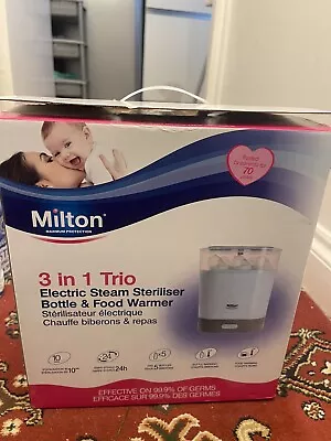 MILTON Steriliser 3 In 1 Trio Electric Steam Steriliser Bottle And Food Warmer • £35