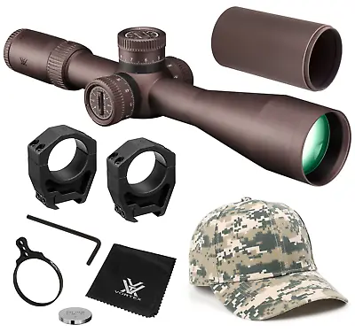 Vortex Optics Razor HD Gen III 6-36x56 FFP Riflescope With Rings And Hat Bundle • $3099