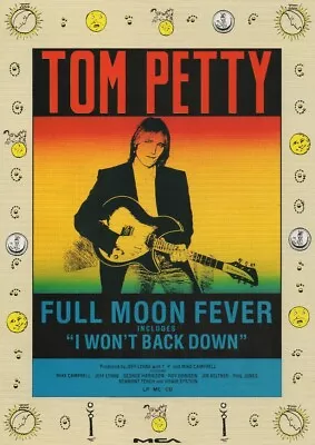 Tom Petty - Full Moon Fever - Full Size Magazine Advert • £1.99