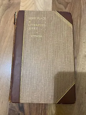 £49.99 • Buy Hope Place In Liverpool Jewry, Ettinger 1930 - First Edition, Rare Book