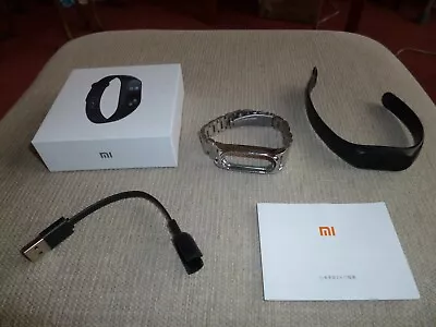 Xiaomi Mi Band 2 Boxed Plus Accessories 1 Extra Strap + Watch + Charger • £4.50