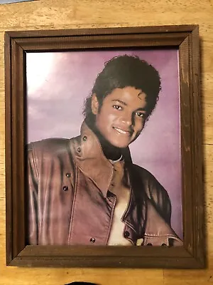 Vintage Framed Michael Jackson Carnival Prize Picture PLEASE READ DESCRIPTION • $10