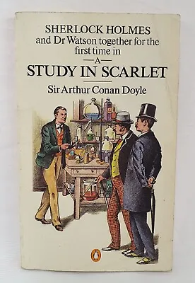 A Study In Scarlet (Sherlock Holmes) Arthur Conan Doyle Penguin Books 1988 • £2.99