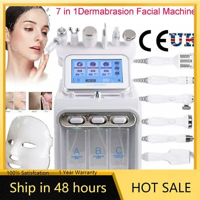7IN 1 Facial Water Dermabrasion Deep Cleansing Hydro Dermabrasion Hydra Machine • £219.99