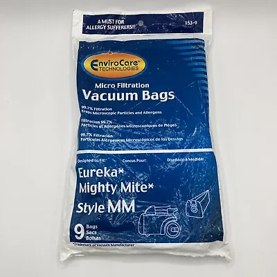 $9.95 • Buy 9 Micro Filtration Vacuum Bags For Eureka MM Mighty Mite Brand New!