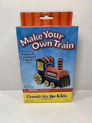 Creativity For Kids Make Your Own Train Craft Kit Decorate & Build Wooden Train • $10.99