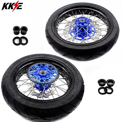 $1049 • Buy KKE 17 Inch Rim For KAWASAKI KX250F KX450F 2006-2019 Supermoto Wheels CST Tyres