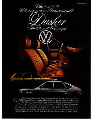 $9.95 • Buy 1976 VW Volkswagen Dasher 37 MPG 2-Door Sedan 4-Door Station Wagon Print Ad