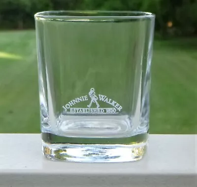 $10 • Buy Heavy Base Square Johnnie Walker Est 1820 Logo Whisky Barware Spirit Glass 200ml