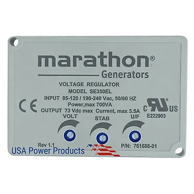 SE350EL Voltage Regulator Marathon 761688-01 Generators AVR - Original Genuine  • $778