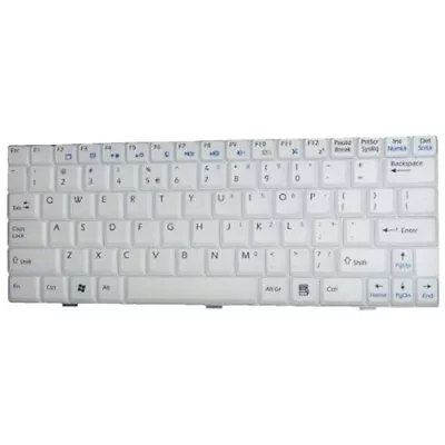 HQRP US White Keyboard For MSI V022322BS1 / S1N-1UUS2D1-SAO Wind U100 U120 U110 • $7.95