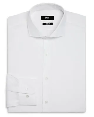 $70 • Buy Hugo Boss Men's 'Mark US' Sharp Fit White Dress Shirt 16.5, 32/33
