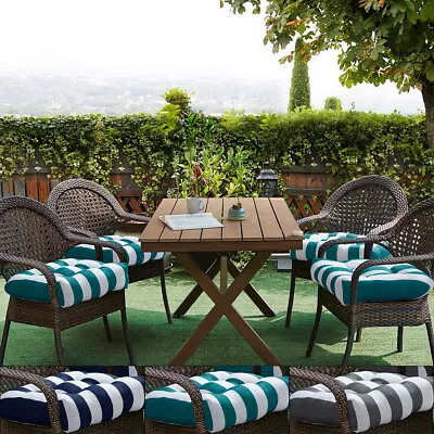 Havana Striped Tufted Patio Seat Cushion 2 4 6 Or 12 Pack • $31.49