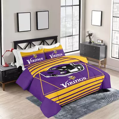 Minnesota Vikings NFL Full/Queen Bedding Comforter Set-F2009033490 • $139.95