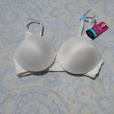 NWT Maidenform Full Coverage TShirt Bra 09436 SZ 36C Convertible Straps Natural • £19.27