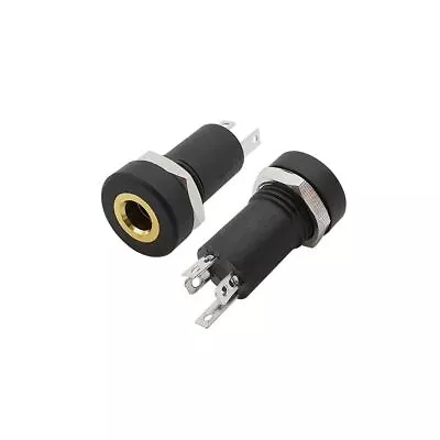 3/4 Pin 3.5mm Audio Jack Socket 3.5mm Headphone Female Socket Connector With Nut • £2.77