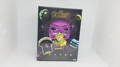 Funko Pop Marvel Avengers Infinity War Tees- THANOS (Metallic) Size Medium  • £57.84