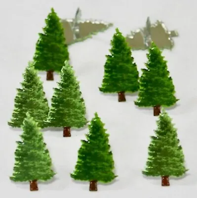 $2.25 • Buy FIR PINE TREE BRADS Winter Christmas Scrapbooking Card Making Stamping