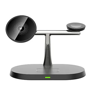 $34.99 • Buy Wireless Charger 3 In 1 Station Dock For Apple Watch 8/7/SE/6/5 IPhone 14 Pro 13